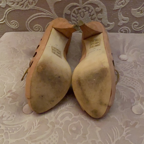 Aldo Tan Lace-Up Heels Size 6.5 - Picture 4 of 5